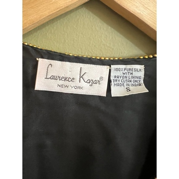 Lawrence Kazar- Silk - Beaded Evening Jacket - Size L vintage 80’s - Picture 7 of 9